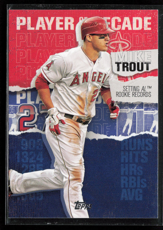 2020 Topps #MT-5 Mike Trout Player of the Decade Blue