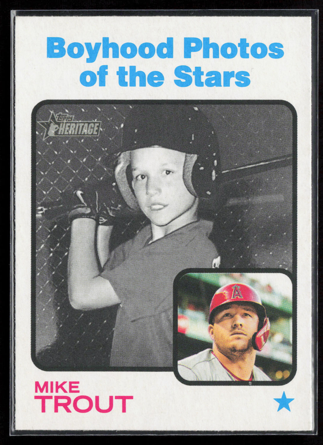 2022 Topps Heritage #341 Mike Trout