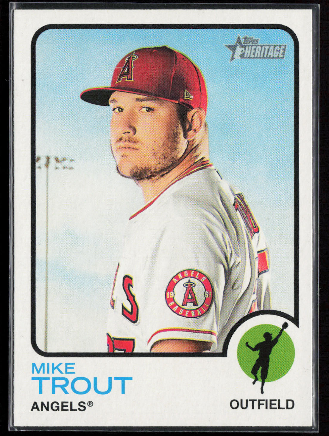 2022 Topps Heritage #100 Mike Trout