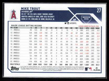 2023 Topps #27 Mike Trout