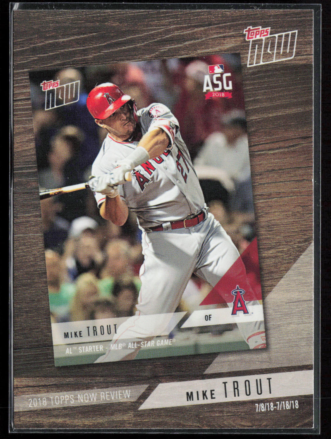 2019 Topps #TN-8 Mike Trout 2018 Topps Now Review