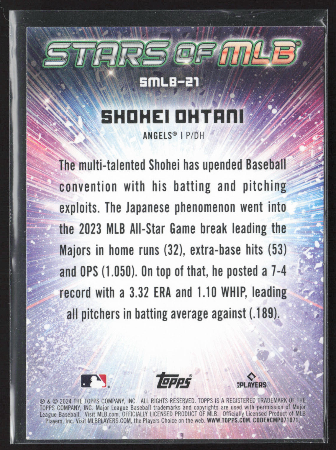 2024 Topps #SMLB-21 Shohei Ohtani Stars of MLB