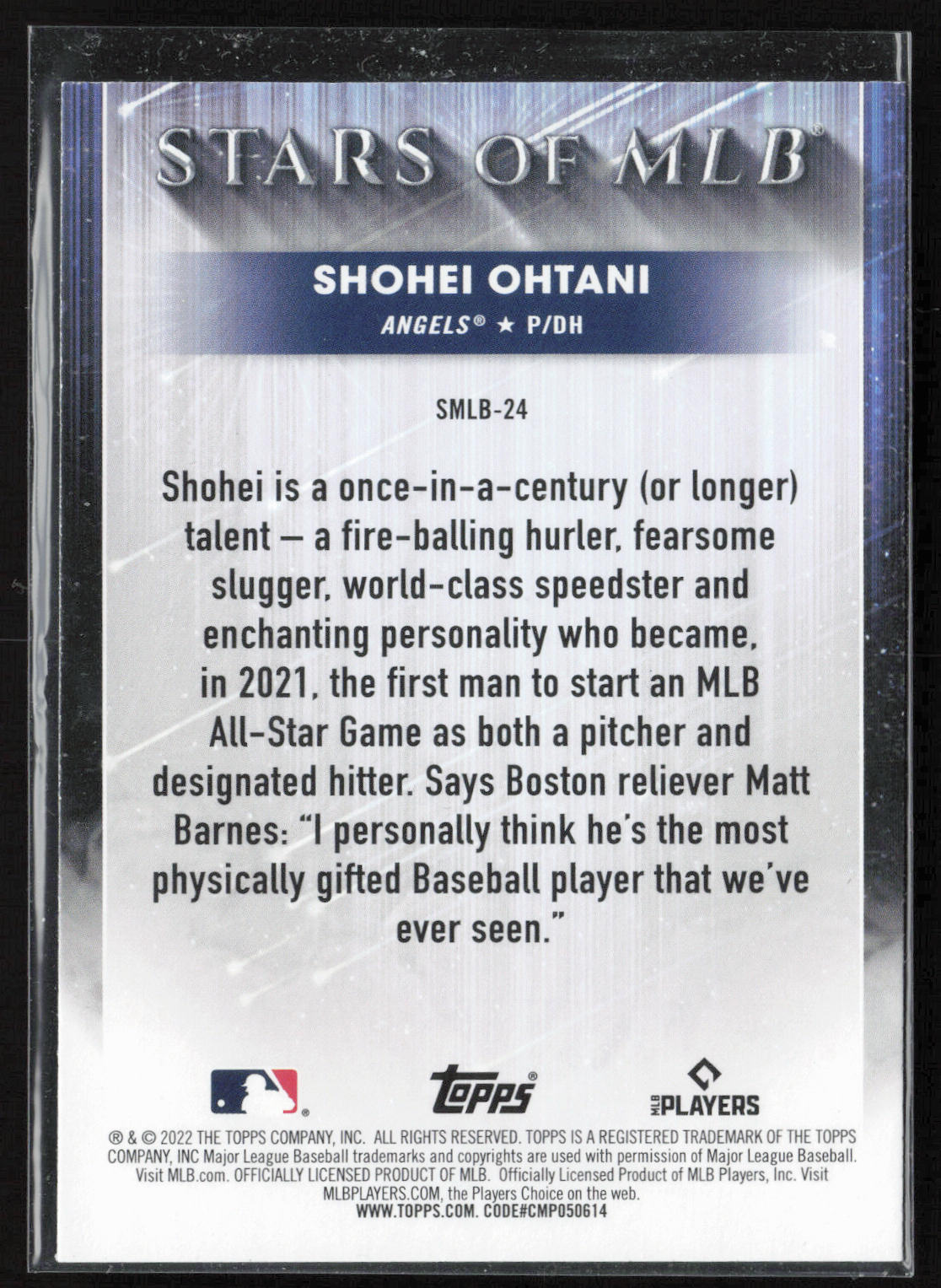 2022 Topps #SMLBC-24 Shohei Ohtani Stars of MLB Chrome