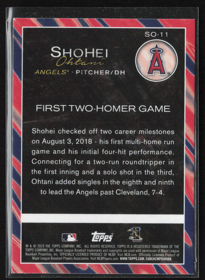 2019 Topps Update #SO-11 Shohei Ohtani Highlights