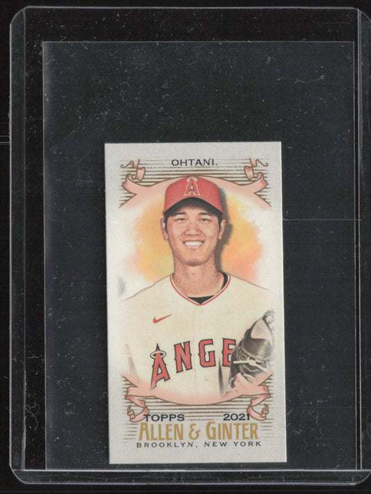 2021 Topps Allen & Ginter #25 Shohei Ohtani Mini A & G Back