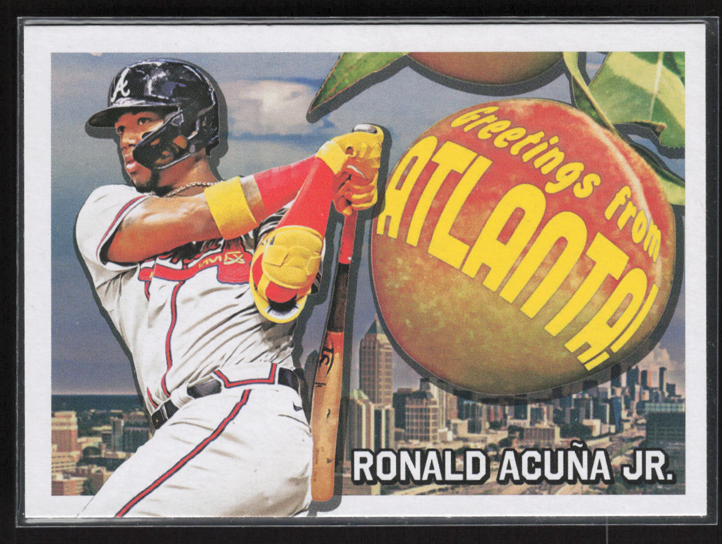 2022 Topps Archives #PC-14 Ronald Acuña Jr. Topps Postcards