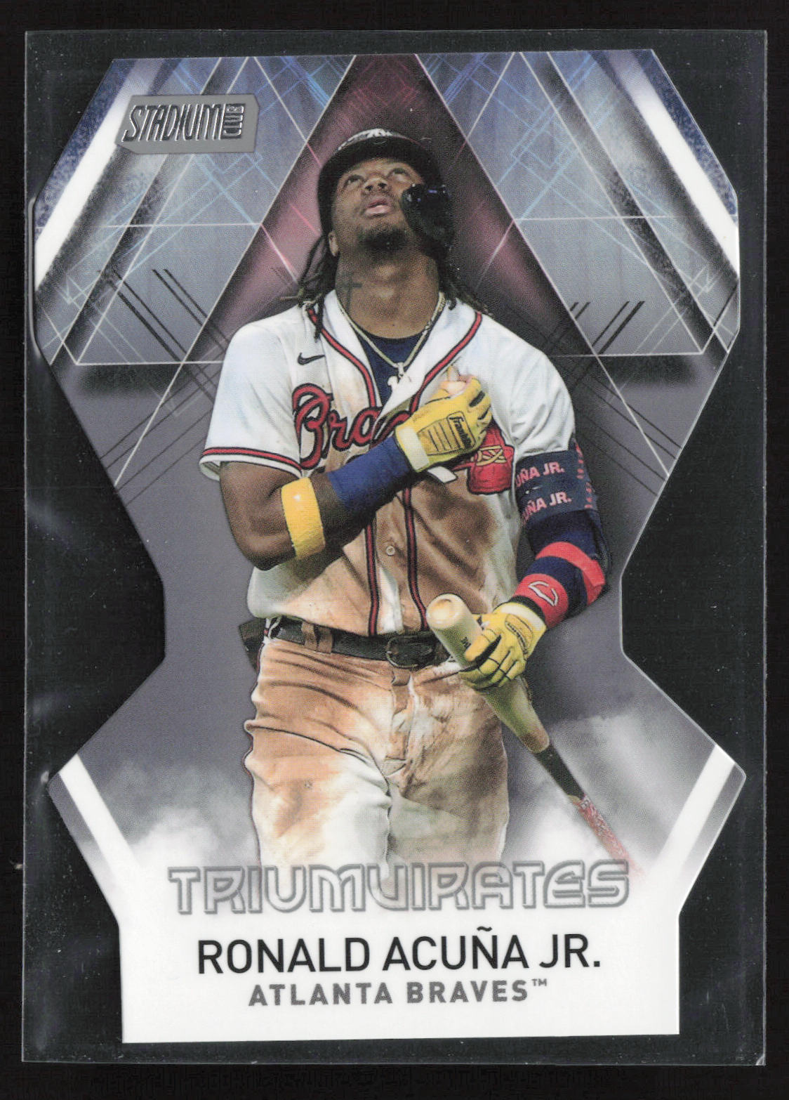2021 Stadium Club #T-5 Ronald Acuña Jr. Triumvirates