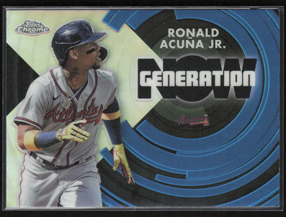 2022 Topps Chrome Update #GNC-8 Ronald Acuña Jr. Generation Now Chrome