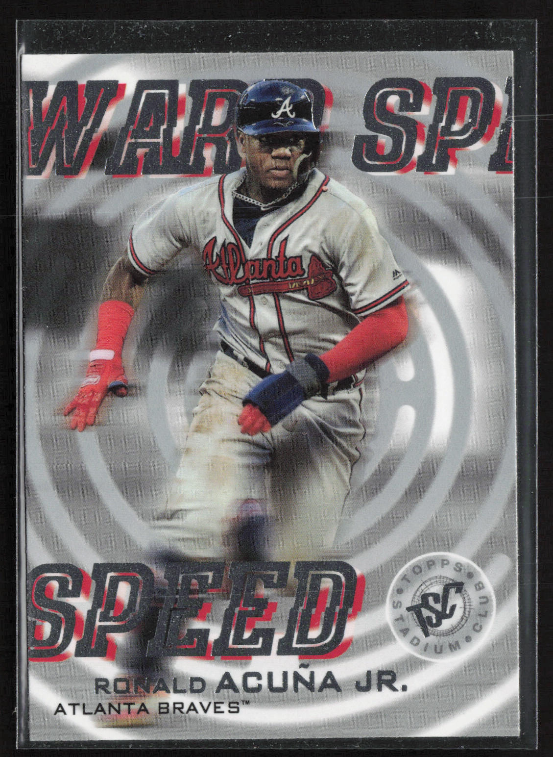 2019 Stadium Club #WS-1 Ronald Acuña Jr. Warp Speed
