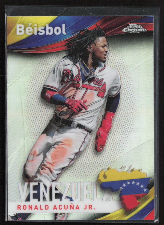 2021 Topps Chrome #B-1 Ronald Acuña Jr. Beisbol