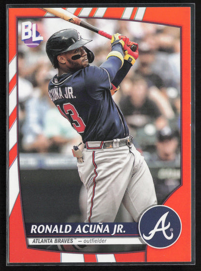 2023 Topps Big League #150 Ronald Acuña Jr. Electric Orange