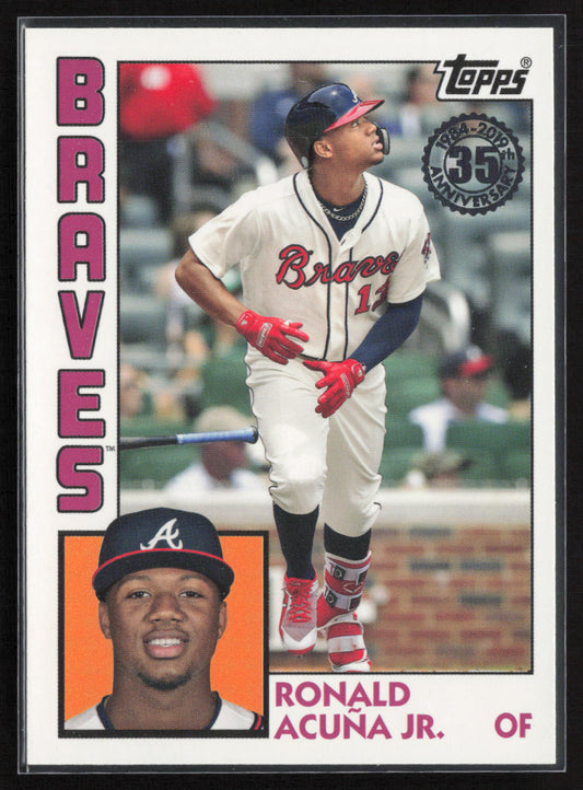 2019 Topps #T84-19 Ronald Acuña Jr. 1984 Topps Baseball 35th Anniversary