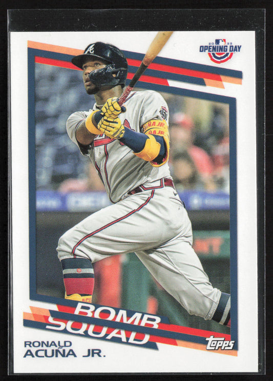 2022 Topps Opening Day #BS-13 Ronald Acuña Jr. Bomb Squad