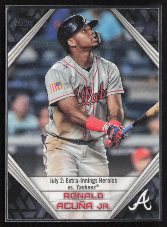 2019 Topps #RA-21 Ronald Acuña Jr. Ronald Acuna Jr. Star Player Highlights