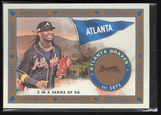 2021 Topps Allen & Ginter #MR-3 Ronald Acuña Jr. T51 MURAD Reimagined