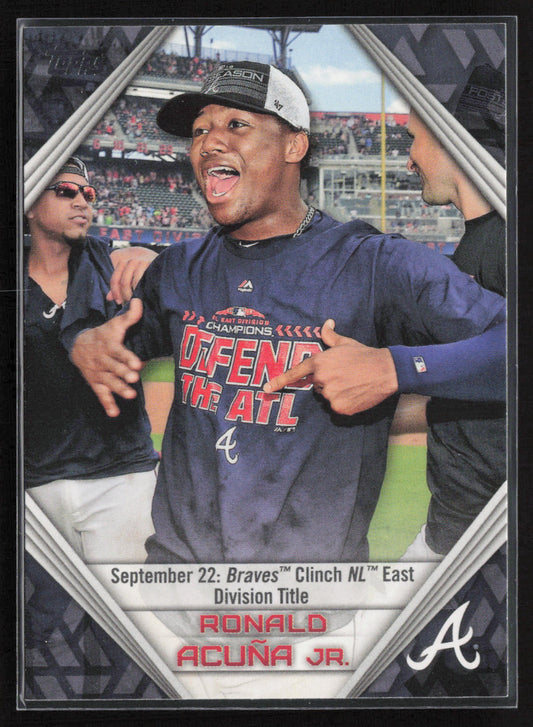 2019 Topps #RA-13 Ronald Acuña Jr. Ronald Acuna Jr. Star Player Highlights