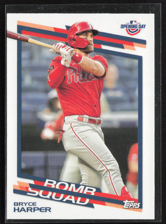 2022 Topps Opening Day #BS-9 Bryce Harper Bomb Squad