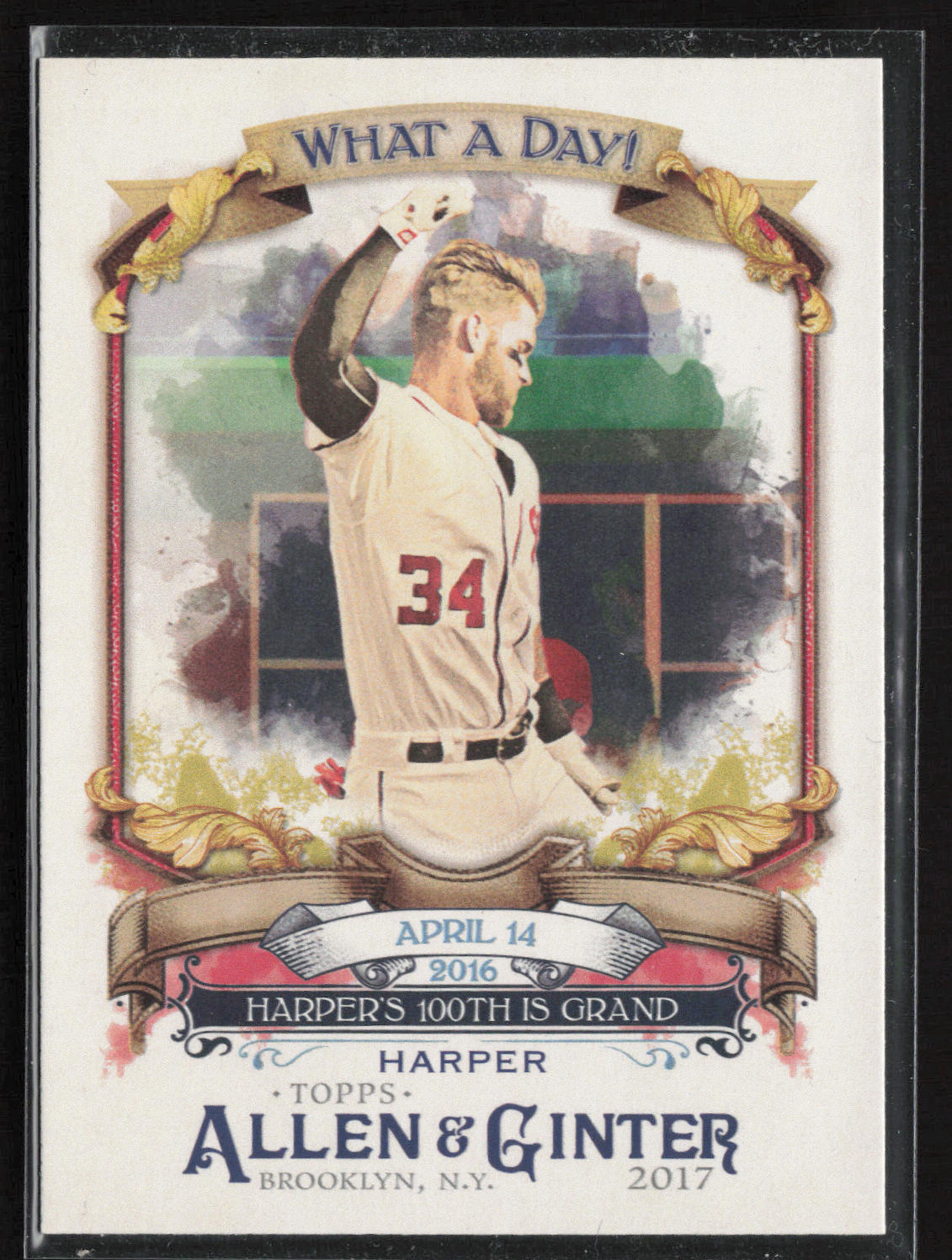 2017 Topps Allen & Ginter #WAD-83 Bryce Harper What a Day!