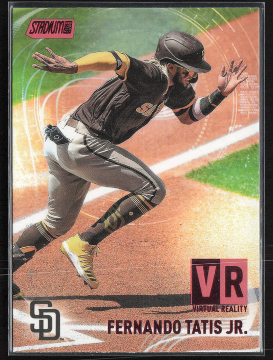 2021 Stadium Club #VR-3 Fernando Tatis Jr. Virtual Reality Red
