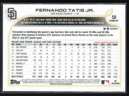 2022 Topps Opening Day #50 Fernando Tatis Jr.