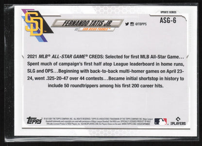 2021 Topps Update #ASG-6 Fernando Tatis Jr. 2021 MLB All-Stars