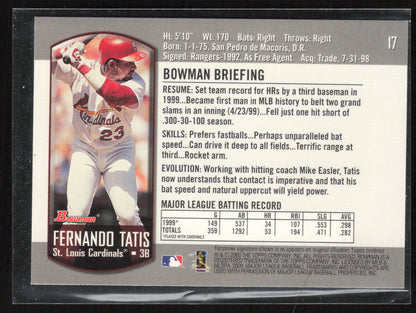 2000 Bowman #17 Fernando Tatis