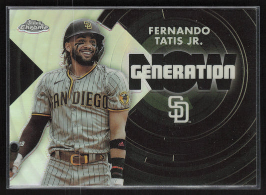 2022 Topps Chrome Update #GNC-2 Fernando Tatis Jr. Generation Now Chrome Black
