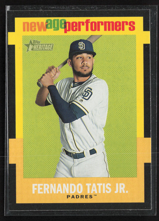 2020 Topps Heritage #NAP-24 Fernando Tatis Jr. New Age Performers
