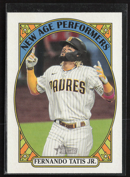 2021 Topps Heritage #NAP-5 Fernando Tatis Jr. New Age Performers