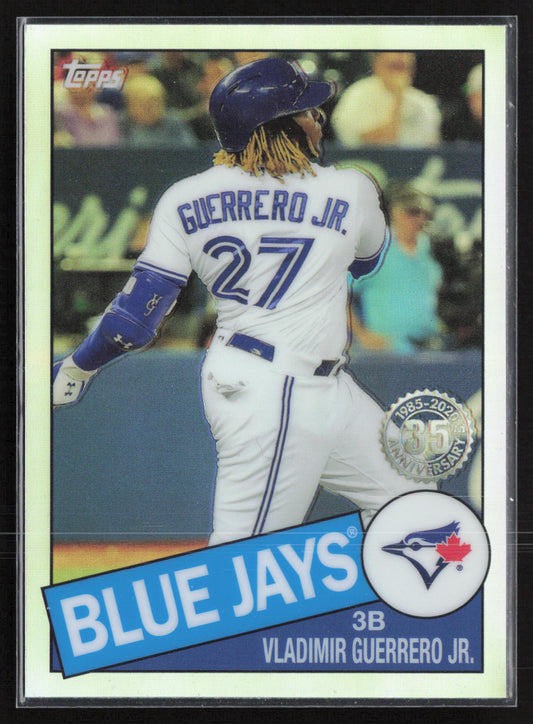 2020 Topps Chrome #85TC-6 Vladimir Guerrero Jr. 1985 Topps Baseball