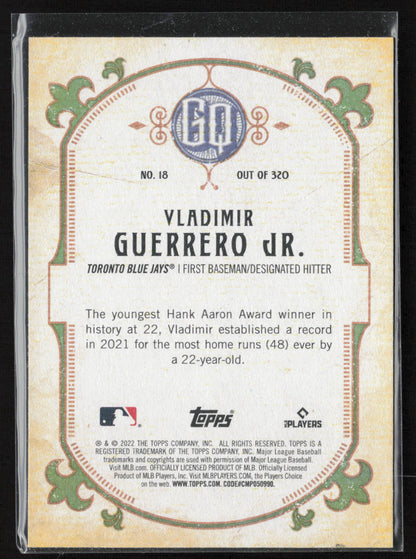 2022 Topps Gypsy Queen #18 Vladimir Guerrero Jr.