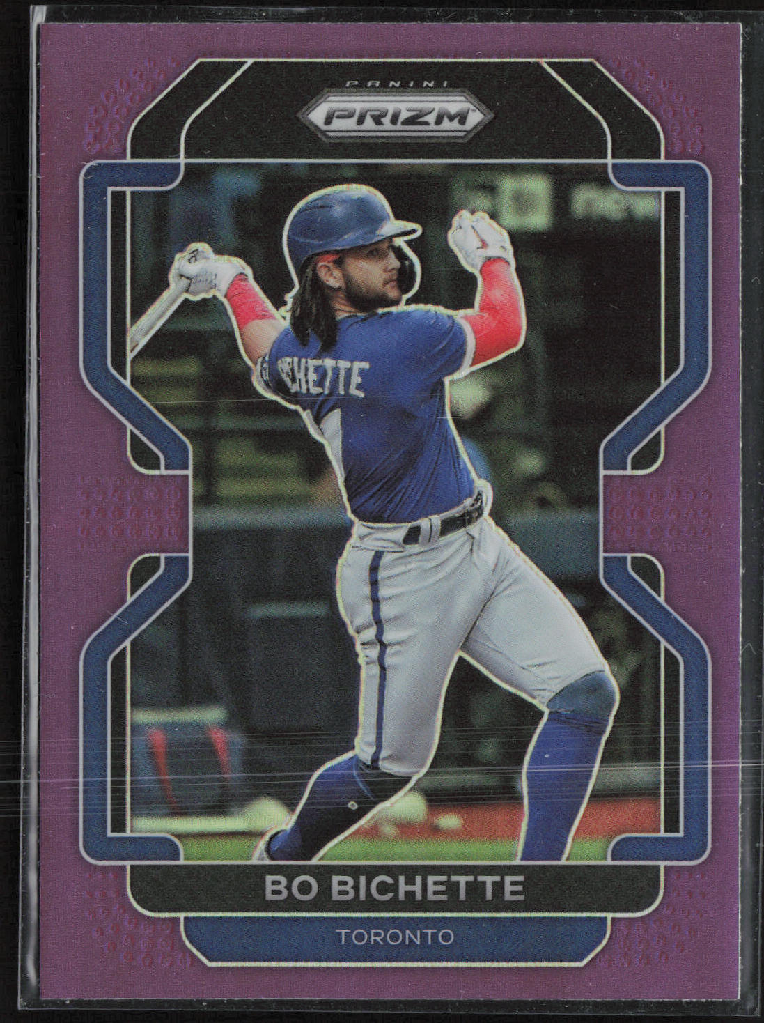 2022 Panini Prizm #110 Bo Bichette Purple Prizm