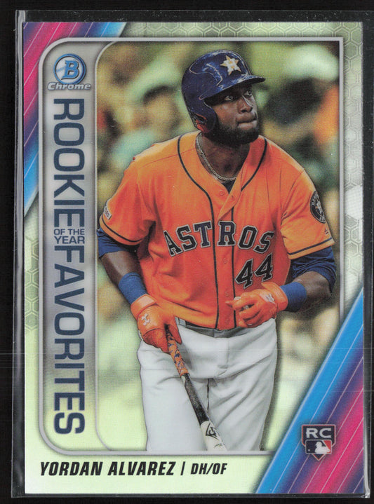 2020 Bowman #ROYF-YA Yordan Alvarez Chrome Rookie of the Year Favorites