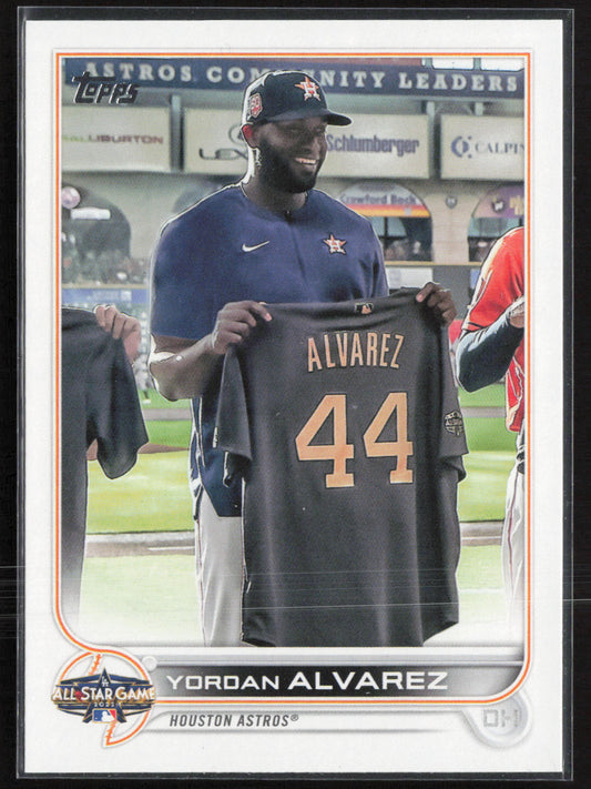 2022 Topps Update #ASG-27 Yordan Alvarez 2022 MLB All-Star Game Blue