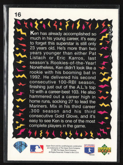 1993 Upper Deck Fun Pack #16 Ken Griffey Jr.
