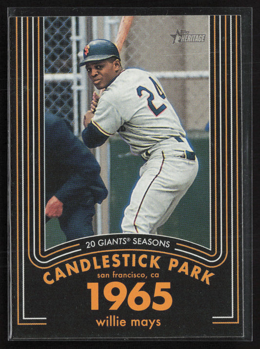 2020 Topps Heritage #14 Willie Mays 20 Giants Seasons