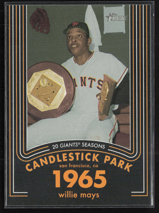2020 Topps Heritage #15 Willie Mays 20 Giants Seasons
