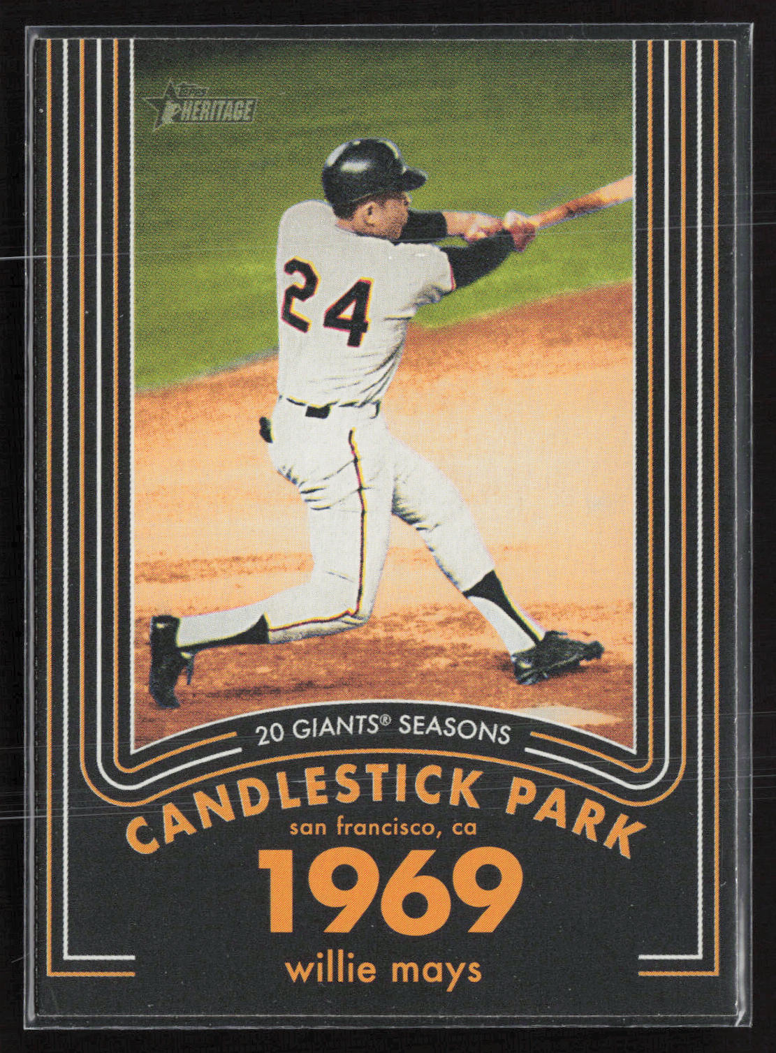 2020 Topps Heritage #17 Willie Mays 20 Giants Seasons