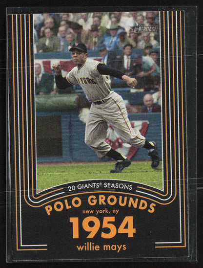 2020 Topps Heritage #6 Willie Mays 20 Giants Seasons