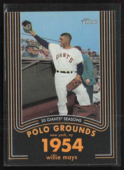 2020 Topps Heritage #4 Willie Mays 20 Giants Seasons