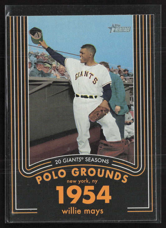 2020 Topps Heritage #4 Willie Mays 20 Giants Seasons