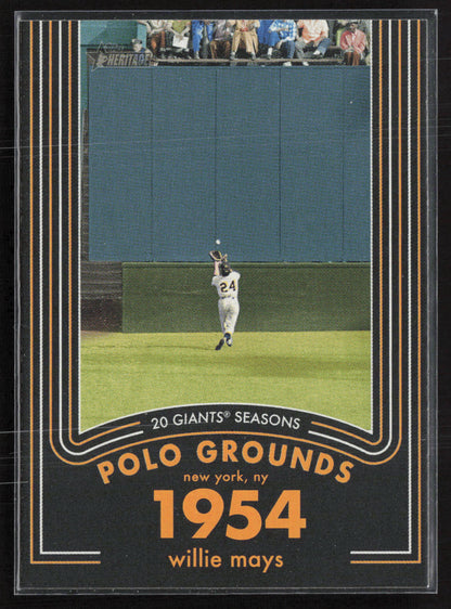 2020 Topps Heritage #5 Willie Mays 20 Giants Seasons