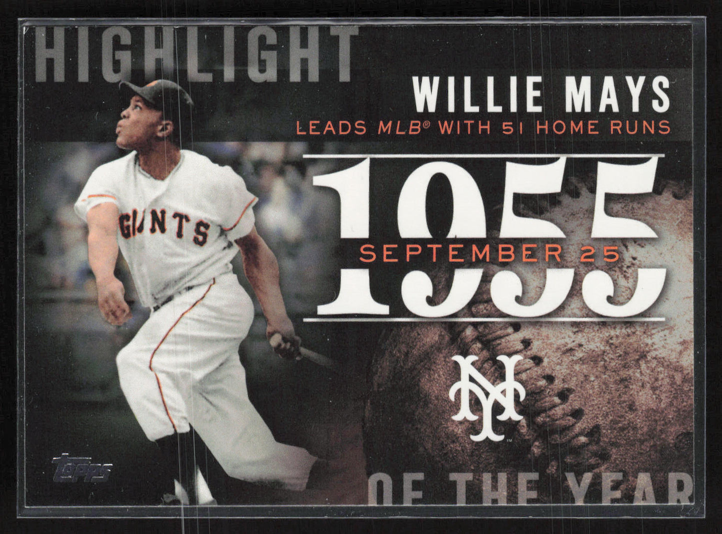 2015 Topps #H-43 Willie Mays Highlight of the Year
