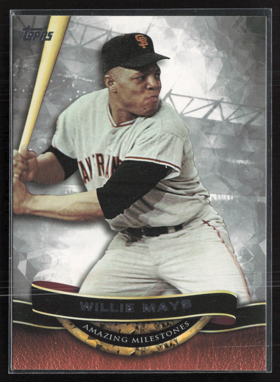 2016 Topps #AM-10 Willie Mays Amazing Milestones