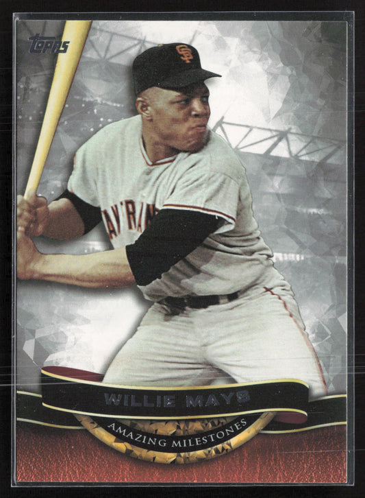 2016 Topps #AM-10 Willie Mays Amazing Milestones