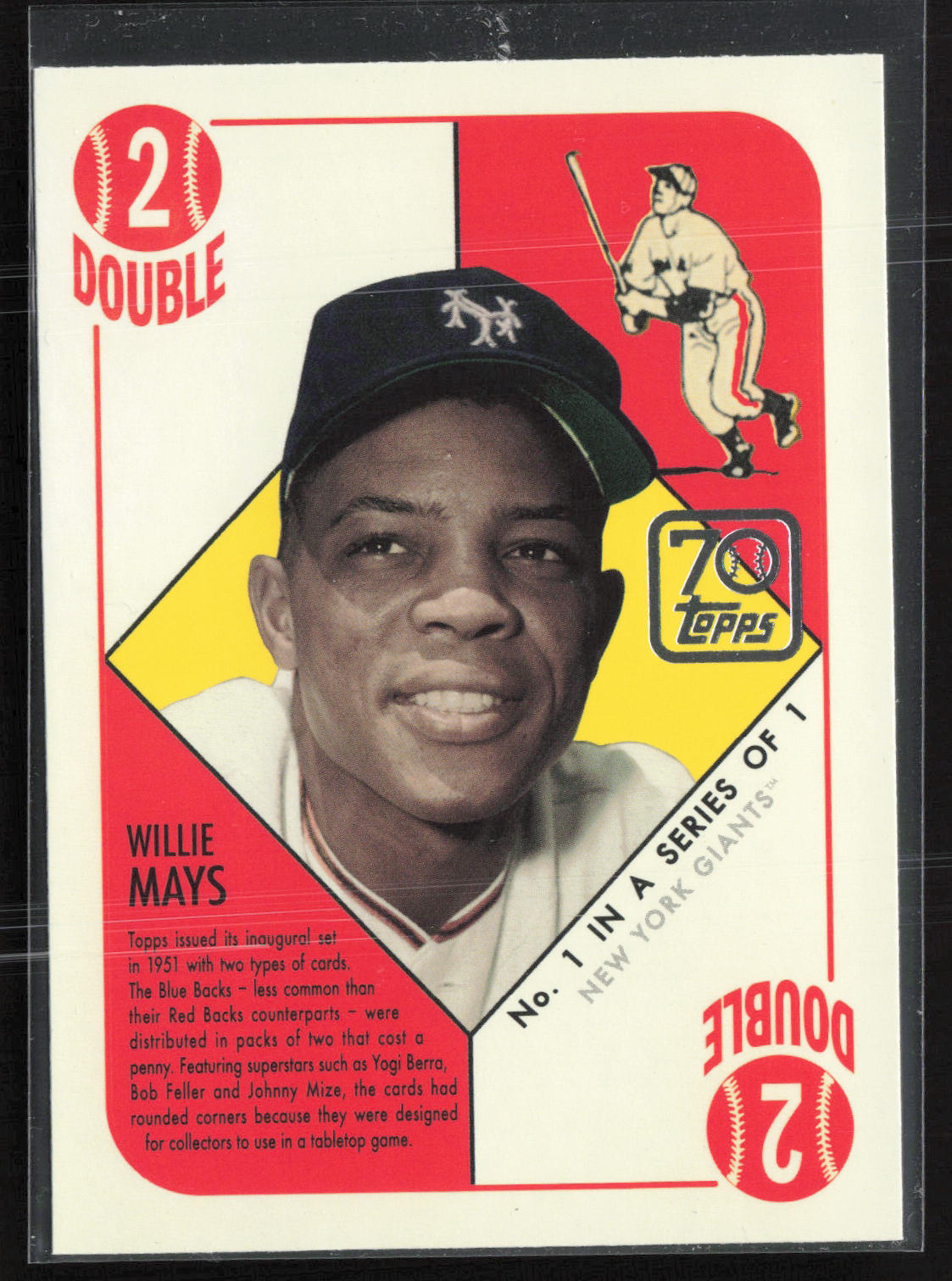 2021 Topps #70YT-1 Willie Mays 70 Years of Topps Baseball (Series 2)