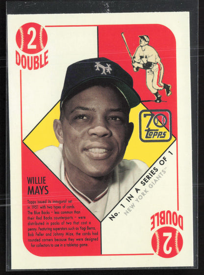 2021 Topps #70YT-1 Willie Mays 70 Years of Topps Baseball (Series 2)