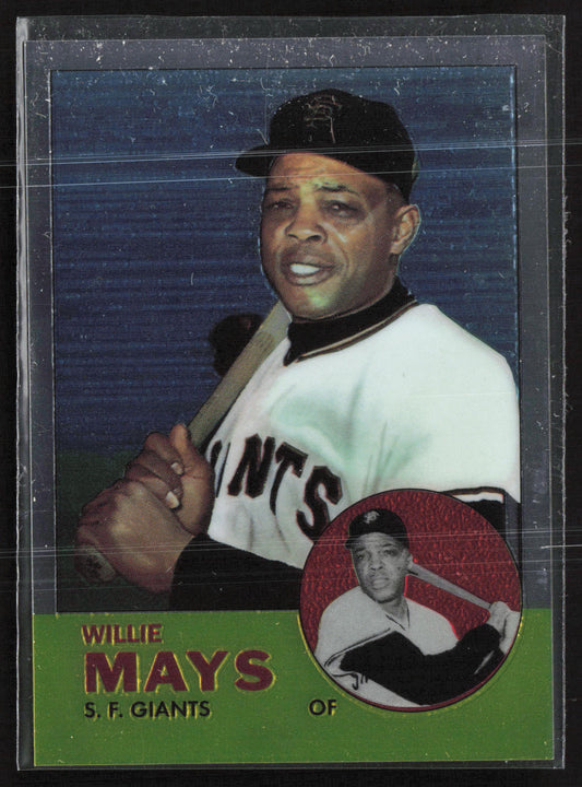 Topps Finest #17 Willie Mays Commemorative Set 1963