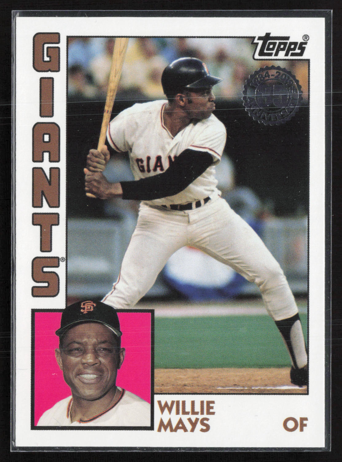 2019 Topps Update #84-31 Willie Mays 1984 Topps Baseball