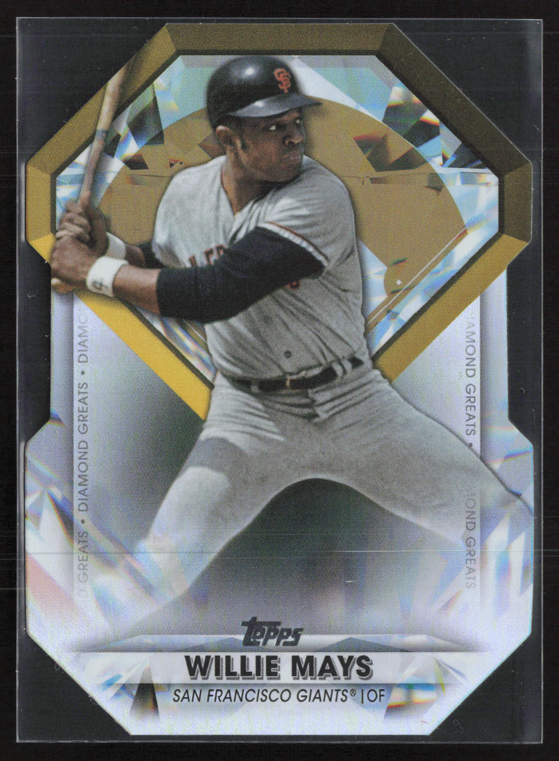 2022 Topps Chrome Update #DGC-25 Willie Mays Diamond Greats Die Cuts
